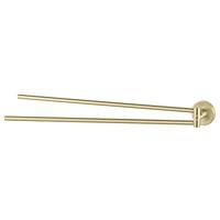Haceka Kosmos Dubbele Handdoekhouder 5,3x40,7x5,3 cm Goud-look - thumbnail