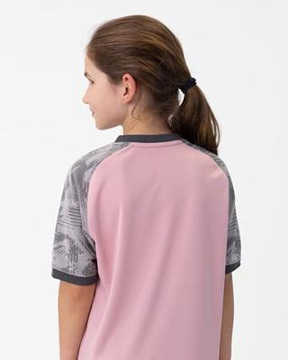 JAKO 4224K Shirt Iconic Km Kids - Dusky Pink/Zachtgrijs/Antra Light - 116