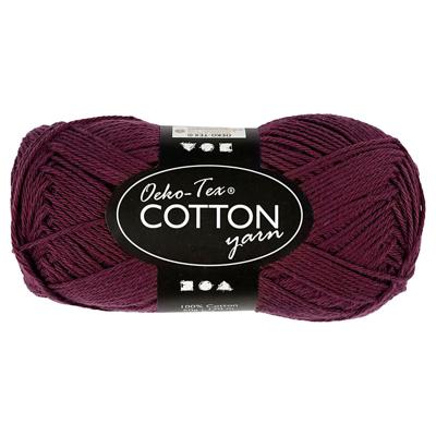 Creativ Company Katoengaren, plum, 50gr, 170m