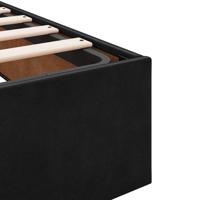 Bedframe zonder matras 80x200 cm fluweel zwart - thumbnail
