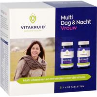 Vitakruid Multi Dag & Nacht Vrouw 100% Vegan 2 x 30 - thumbnail