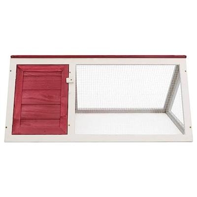 VidaXL Konijnenhok hout rood