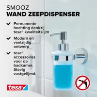 tesa SMOOZ 40323-00000-00 Zeepdispenser 200 ml Chroom (glanzend), Wit (gesatineerd) - thumbnail