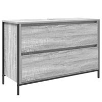 Badkamerkast met lades 90x34,5x60 cm grijs sonoma - thumbnail