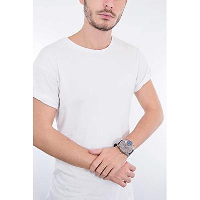 Diesel DZ4500 chronograaf Mega Chief Herenhorlogemet grijze nylon band, 51 mm