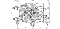 KADER + VENTILATOR Doblo rest. 1.4 +A/C 05+ 1637747 - thumbnail