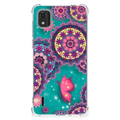 Nokia C2 2nd Edition Back Cover Cirkels en Vlinders Nokia C2 2nd Edition Back Cover Cirkels en Vlinders