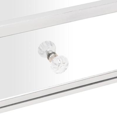 Salontafel gespiegeld 106x45x45 cm bewerkt hout en glas