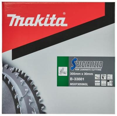 Makita Afkortzaagblad voor Laminaat | Specialized: Laminaat | Ø 305mm Asgat 30mm 96T - B-33881