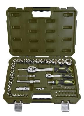 XHANDER 1/4" 1/2" dopsleutelset met ratel 55-delig