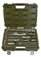 XHANDER 1/4" 1/2" dopsleutelset met ratel 55-delig - thumbnail