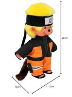 Bandai - Monchhichi - Monchhichi Naruto Shippuden knuffel - 20 cm zachte knuffel voor kinderen en volwassenen - SE241088 - thumbnail