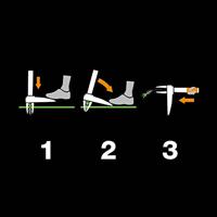 Fiskars onkruidsteker "xact " weed cutter xact length 1000mm - thumbnail