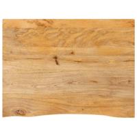 Tafelblad met natuurlijke rand 80x60x2,5 cm massief mangohout - thumbnail