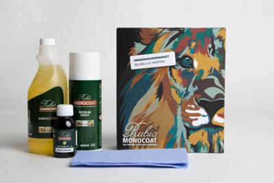 Onderhoudsset Eiken Forzalaqua Schuurspons, Doek & Olie Castle Brown Onderhoudsset Eiken Forzalaqua Schuurspons, Doek & Olie Castle Brown