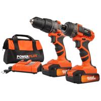Powerplus POWDP1550 Slagschroevendraaier + Accuboormachine | Inclusief 2 Accu's + Lader + Opbergtas - thumbnail