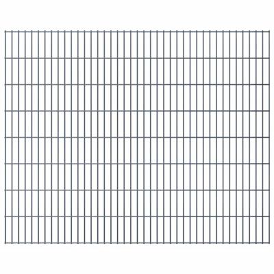vidaXL Dubbelstaafmat 2,008x1,63 m grijs vidaXL Dubbelstaafmat 2,008x1,63 m grijs