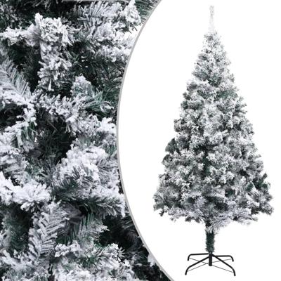 VidaXL Kunstkerstboom met sneeuw 240 cm groen
