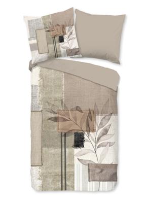 Pure Dekbedovertrek "Abstrakt/ warm" - Zand - (135x200 cm) - Microfiber Pure Dekbedovertrek "Abstrakt/ warm" - Zand - (135x200 cm) - Microfiber