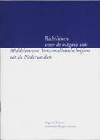 Richtlijnen voor de uitgave van Middeleeuwse verzamelhandschriften uit de Nederlanden (Paperback) - thumbnail