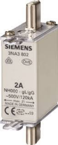 Siemens 3NA3801 Zekeringsinzetstuk Afmeting zekering : 000 6 A 500 V/AC, 250 V/DC 3 stuk(s) Siemens 3NA3801 Zekeringsinzetstuk Afmeting zekering : 000 6 A 500 V/AC, 250 V/DC 3 stuk(s)