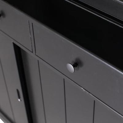 WOOOD Vitrinekast 'Lagos', kleur Zwart