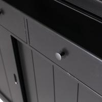 WOOOD Vitrinekast 'Lagos', kleur Zwart - thumbnail