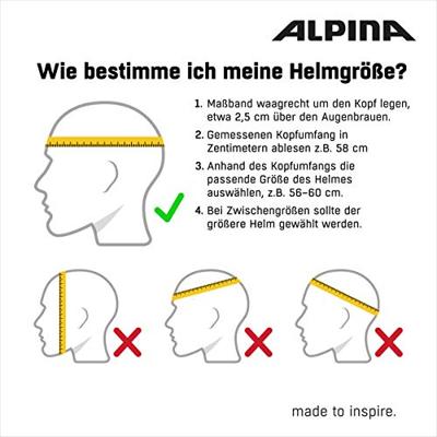 Olympic Sportswear Alpina sports tour helm valparola 51-56 wit/rood