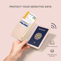 Satechi FindAll vegan-lederen paspoort hoesje met FindMy - Desert Rose - thumbnail