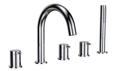 Caral 5-gats Badrandkraan Chroom Compleet