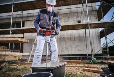 Einhell Professional TP-MX 18-2 Li BL - Solo Professional Power X-Change 4258770 Verf- en cementmixer 120 mm Einhell Professional TP-MX 18-2 Li BL - Solo Professional Power X-Change 4258770 Verf- en cementmixer 120 mm