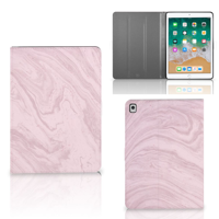 Apple iPad 9.7 (2018) Leuk Tablet hoesje Marble Pink - Origineel Cadeau Vriendin - thumbnail