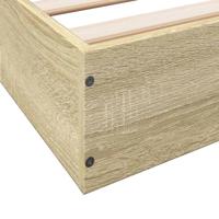 Bedframe zonder matras hout sonoma eikenkleurig 140x200 cm - thumbnail