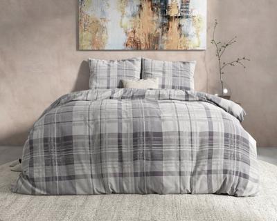 Dreamhouse - Theotis Dekbedovertrek Flanel (Warm) - Grijs - 140 x 220
