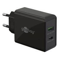 goobay Dual USB-C PD (Power Delivery) Fast Charger (30 W) oplader - thumbnail