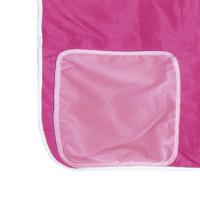 Kinderhoogslaper met gordijnen 80x200 cm grenenhout roze - thumbnail