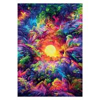 Clementoni legpuzzel psyschedelic jungle sunrise colorboom, 500st. - thumbnail