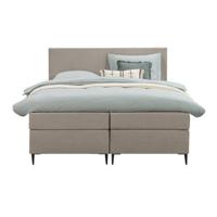 Boxspring Liv egaal - beige - 180x200 cm - slanke poot - Leen Bakker - thumbnail