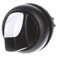 Eaton 216875 M22S-WKV Keuzetoets Kunststof frontring Knevel Zwart 1 stuk(s)