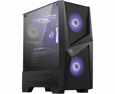ATX Semi-toren doos MSI MAG FORGE 100M Zwart Transparant - thumbnail