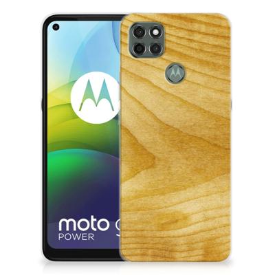 Motorola Moto G9 Power | Bumper Hoesje | Licht Hout