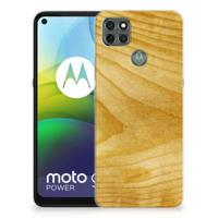 Motorola Moto G9 Power | Bumper Hoesje | Licht Hout - thumbnail