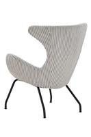 Artistiq Fauteuil 'Ariel' Rib, kleur grijs - thumbnail