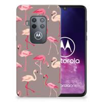 Motorola One Zoom | TPU Hoesje | Flamingo - thumbnail