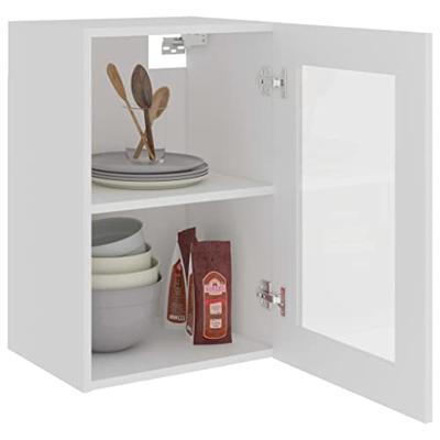 VidaXL Bovenkast lyon 40x31x60 cm bewerkt hout wit VidaXL Bovenkast lyon 40x31x60 cm bewerkt hout wit