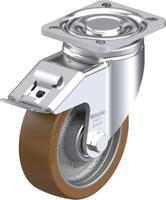 Blickle LH-GB 125K-1-FI Zwenkwiel met rem Wieldiameter: 125 mm Draagvermogen (max.): 550 kg 1 stuk(s) - thumbnail