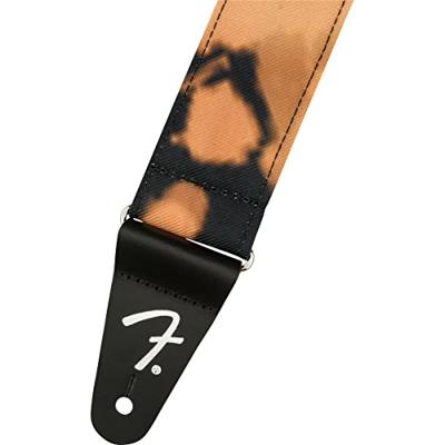 Fender Tie Dye Acid Wash gitaarband zwart