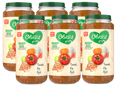 Olvarit 12+ Maanden Tomaat Kip Rijst 250g bij Jumbo Olvarit 12+ Maanden Tomaat Kip Rijst 250g bij Jumbo