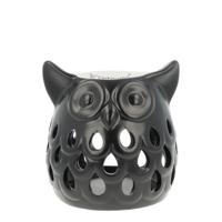 Scentchips Uil Cut Out Mat Zwart waxbrander geurbrander - thumbnail