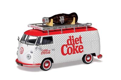 Kerstminiatuur Diet coke volkswagen met fles 1:43 Hornby - My village
